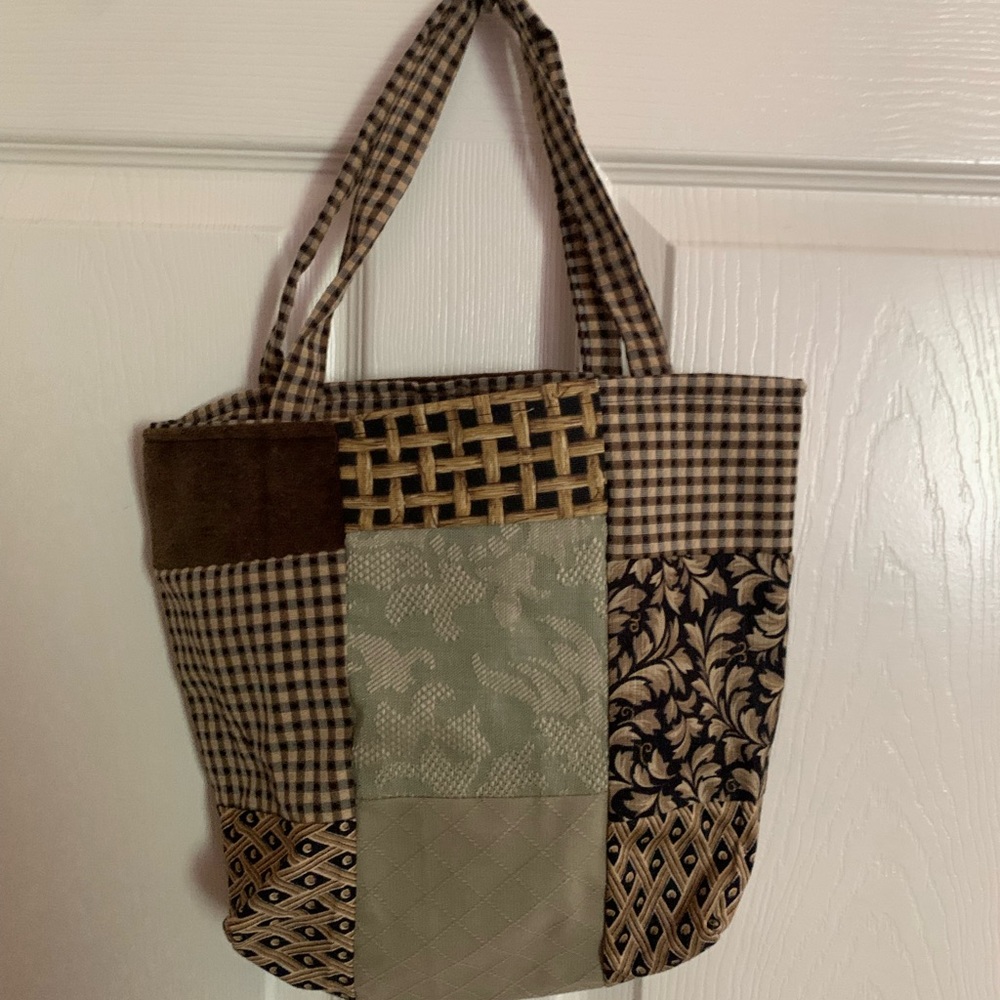 Handmade patchwork tote bag